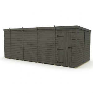 17x8 Pent Composite Shed (Single Door, No Windows)