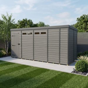 17x9 Composite Pent Security Shed