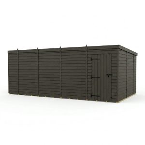 18x10 Pent Composite Shed (Single Door, No Windows)