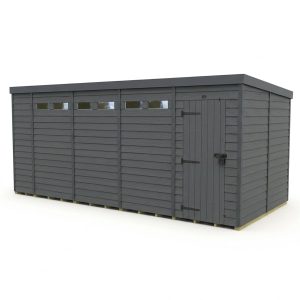 18x10 Composite Pent Security Shed