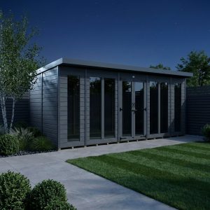 18x10 Composite Pent Full Height Summer House