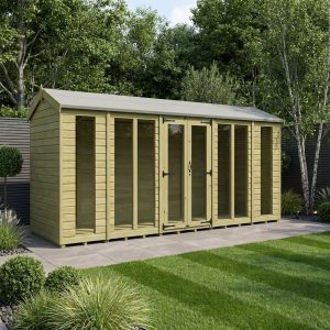 18 x 4 Apex Summer House (Full Height Window)