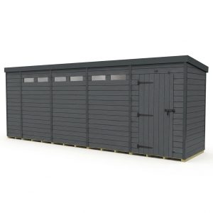 18x4 Composite Pent Security Shed
