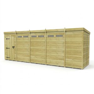 19 x 5 Security Pent Shed (Single Door)