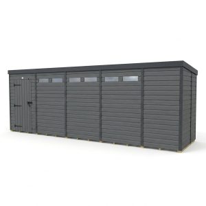 18x5 Composite Pent Security Shed
