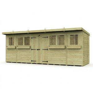 18 x 5 Pent Summer Shed