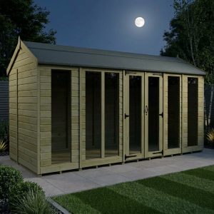 18 x 6 Apex Summer House (Full Height Window)