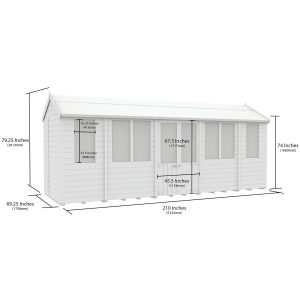 18 x 6 Apex Summer House