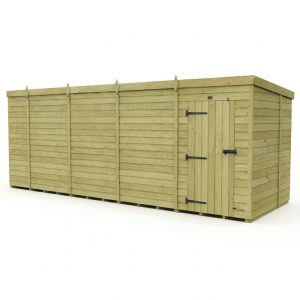 19 x 6 Pent Shed (Single Door, No Windows)
