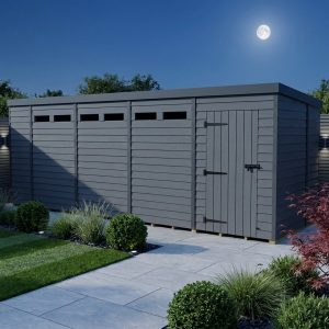 18x6 Composite Pent Security Shed