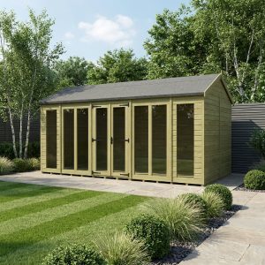 18 x 7 Apex Summer House (Full Height Window)