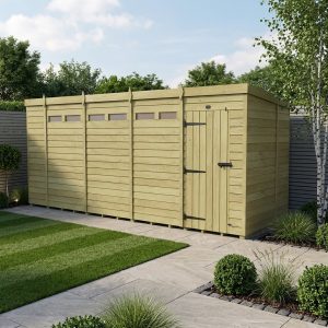 19 x 7 Security Pent Shed (Single Door)