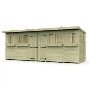 18 x 8 Pent Summer Shed