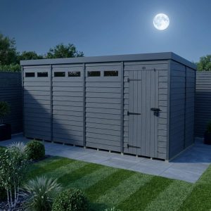 18x9 Composite Pent Security Shed