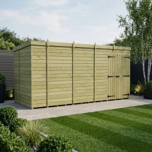 19 x 5 Pent Shed (Double Door, No Windows)