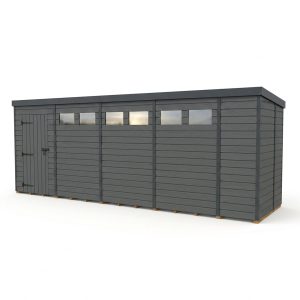 19x5 Composite Pent Security Shed