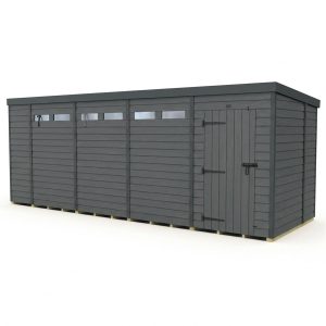 19x6 Composite Pent Security Shed