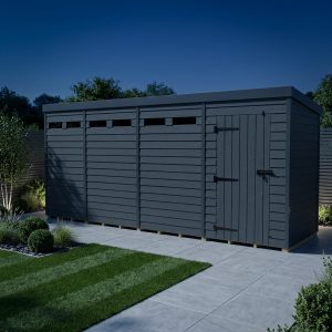 19x9 Composite Pent Security Shed