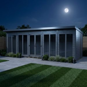 20x10 Composite Pent Full Height Summer House