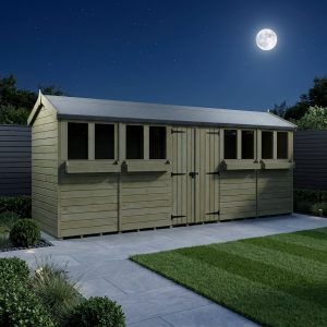 20 x 4 Apex Summer Shed