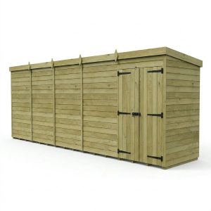 20 x 4 Pent Shed (Double Door, No Windows)