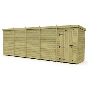 20 x 4 Pent Shed (Single Door, No Windows)