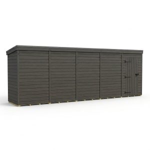20x4 Pent Composite Shed (Single Door, No Windows)