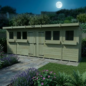 20 x 4 Pent Summer Shed