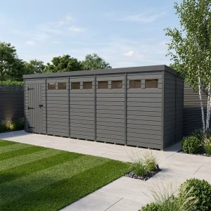 20x5 Composite Pent Security Shed