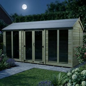 20 x 6 Apex Summer House (Full Height Window)