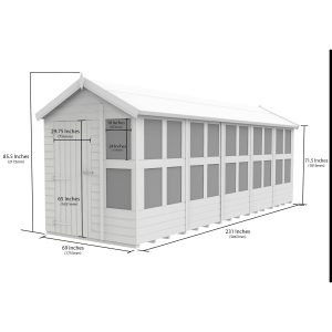 20x6 Composite Apex Potting Shed
