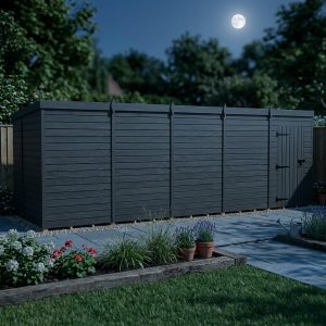 20x6 Pent Composite Shed (Single Door, No Windows)