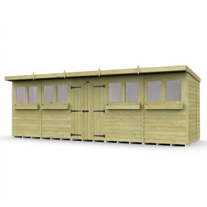 20 x 6 Pent Summer Shed