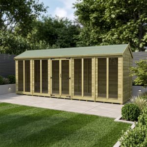 20 x 7 Apex Summer House (Full Height Window)