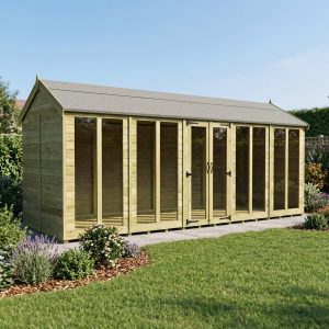 20 x 8 Apex Summer House (Full Height Window)