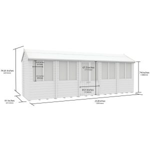 20 x 8 Apex Summer House