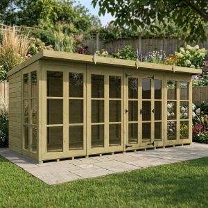 20 x 8 Georgian Window Pent Summer House