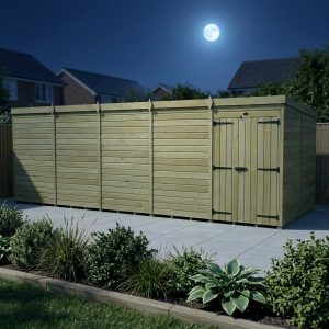 20 x 8 Pent Shed (Double Door, No Windows)