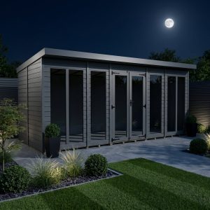 20x8 Composite Pent Full Height Summer House