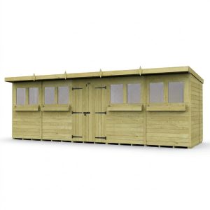 20 x 8 Pent Summer Shed