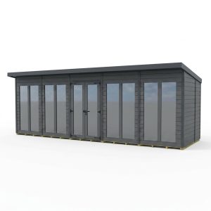 20x9 Composite Pent Full Height Summer House