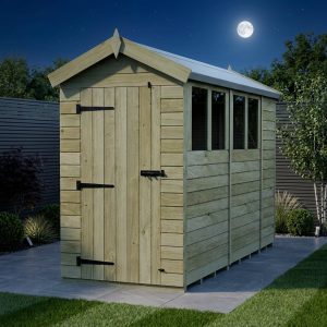 4 x 10 Apex Shed (Single Door, With Windows)