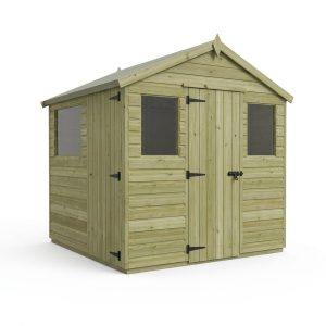 4 x 10  Apex Security Shed (Single Door)