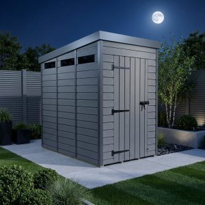 4x10 Composite Pent Security Shed