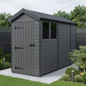 4x11 Apex Composite Shed (Single Door, With Windows)
