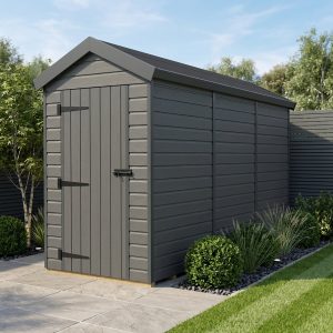 4x12 Apex Composite Shed (Single Door, No Windows)