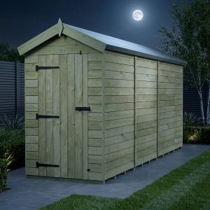 4 x 14 Apex Shed (Single Door, No Windows)