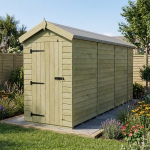 4 x 15 Apex Shed (Single Door, No Windows)