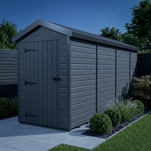 4x15 Apex Composite Shed (Single Door, No Windows)