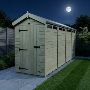 4 x 16 Apex Security Shed (Single Door)